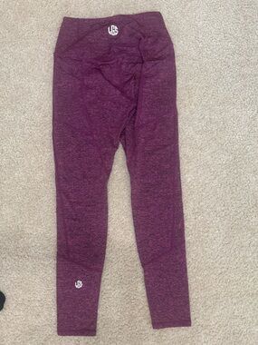 High-Waist Maroon Squat Proof Leggings